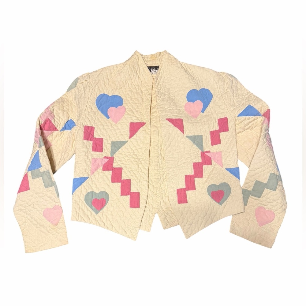 Final Sale! Bundle!🌟Beverly Hills Gazebo🌟 Vintage Quilted Patchwork Heart Pastel